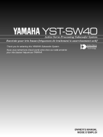 Yamaha YSTSW-40-Owners-Manual 